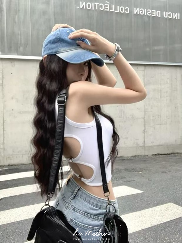 圓領鐵扣美背BRA背心